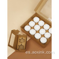 Cupcakes Box Embalaging pastel de cumpleaños personalizado con inserciones